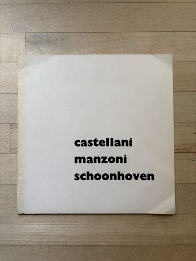 castellani, manzoni, schoonhoven (4-25 August 1962)