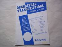 Orchestral Transcriptions. 3rd Violin. Piano (Conductor) completelu cued solo violin part (for advanced players) by Weaver. Richard L - 1966