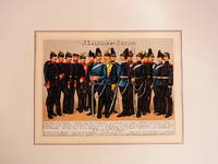 XV. Armee-Corps. Farbige Chromolithographie unter Passepartout