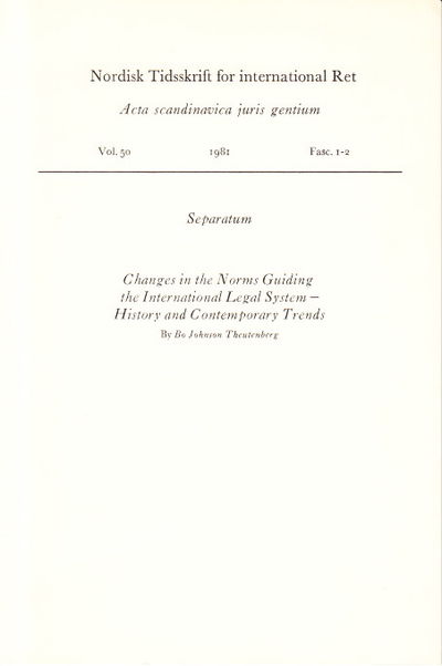 Changes in the Norms Guiding the International…