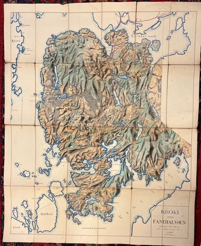 Kroki over Fanehalvøen. Maalestok 1 : 12500. Ækv.…