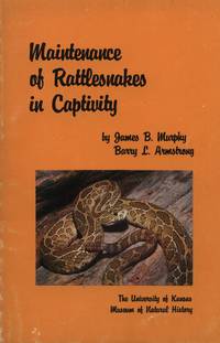 cover of Maintenance of Rattlesnakes in Captivity
