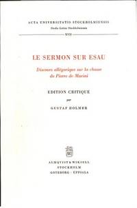 Le sermon sur Esau. Discours allégorique sur la…