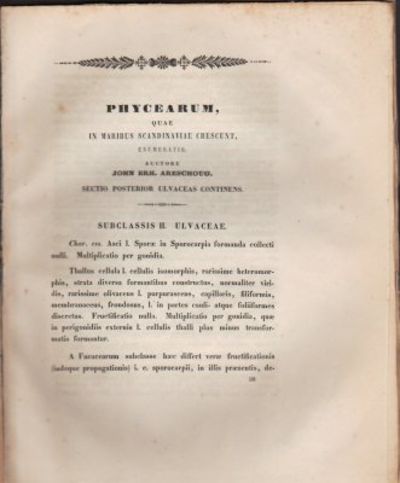 Phycearum quae in maribus scandinavie crescunt,…