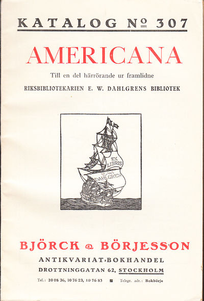 Katalog 307. Americana. Till en del härrörande ur…