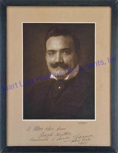 A Gigantic Enrico Caruso Signed Photograph