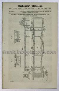 Mechanics Magazine September 22 1849