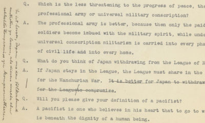 Mere Weeks After Hitler's Rise to Power, Einstein Speaks on the Growing Global Chaos and Threat to Minorities: “The main thing is that minority groups should be allowed security in the community.”