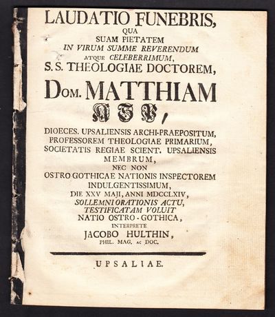 Laudatio funebris, qua... dom Matthiam Asp,…
