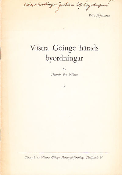 Västra Göinge härads byordningar.