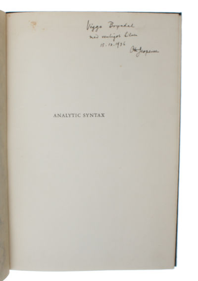 Analytic Syntax. (photo 4)