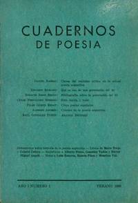 Cuadernos De PoesÃ­a. Year I, No. 1 (Summer 1966) (all Published) - 