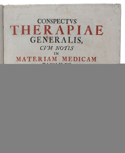 Conspectus Therapiae Generalis, Cum Notis in Materiam Medicam, Tabulis XX, Methodo Stahliana Conscriptus a D. Ioanne Iunckero; & Conspectus Formularum Medicarum (+) Conspectus Chirurgiae tam Medicae, Methodo Stahliana cinscriptae; qvam Instrumentalis.... (photo 2)
