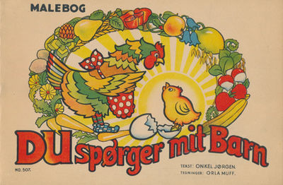 Du spørger mit barn. Malebog. Tegninger: Orla…