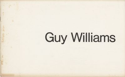Guy Williams (Original catalog for the 1976 exhibition)