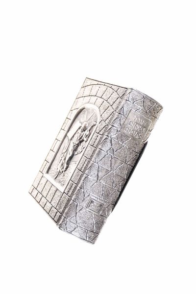 The Holy Scriptures. One Volume Bound in Three Parts: Torah, Prophets and Writings (Solid Silver Binding by Rafi Landau)