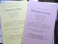 Catalogue 275 & Catalogue 286: Pennsylvania: Rare, Scholarly and Out-of-Print Books Relating to the Keystone State.