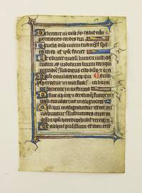 FROM AN ENGLISH PSALTER IN LATIN by ILLUMINATED VELLUM MANUSCRIPT LEAVES, OFFERED INDIVIDUALLY - 14th century