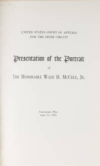 Presentation of the Portrait of The Honorable Wade H. McCree, Jr.