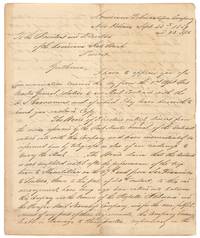 An 1859 Letter from Emile La Sére, President of the Louisiana Tehuantepec Company, to the Louisiana State Bank forwarding a copy of the official notification by the Postmaster General not to renew the Company’s mail contract that precipitated the formation of the Pony Express