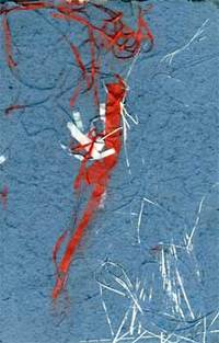 Handmade Paper and Collage with Dyed Tissue Shreds by Nancy Welch - Signed - from Alan Wofsy Fine Arts (SKU: 08-0634)