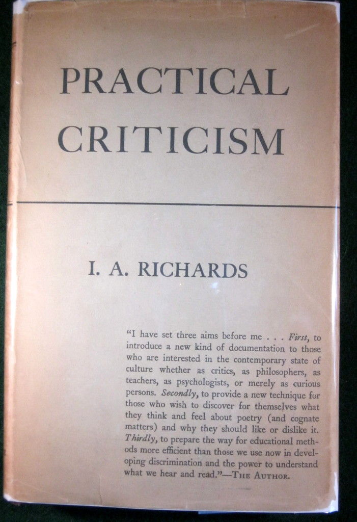 What is practical criticism theory picture
