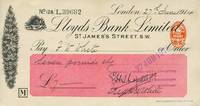 image of Autograph check from Shackleton fom his Imperial Trans-Antarctic Expedition, signed by Shackleton
