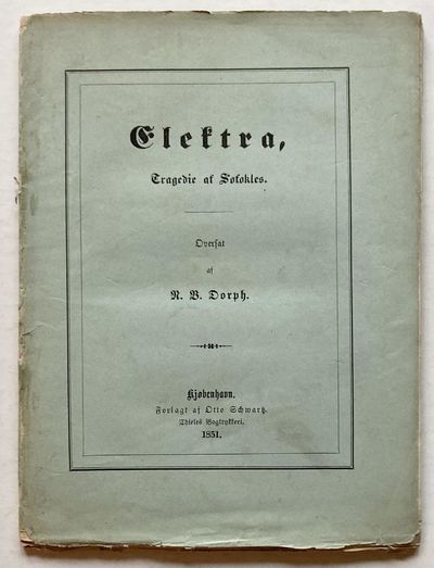 Elektra. Tragedie af Sofokles.
