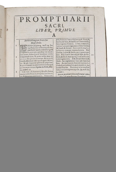 Promptuarium sacrum biblicum in quo universus textus biblicus in suos titulos distinctus, ordine alphabetico (...). Vol. 1 (out of 2). (photo 4)