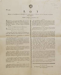 Loi Relative à l'établissement de Commissaires de Police, dans les différentes villes du Royaume où it seront jugés nécessaires. Donnée à Paris, le 29 Septembre 1791