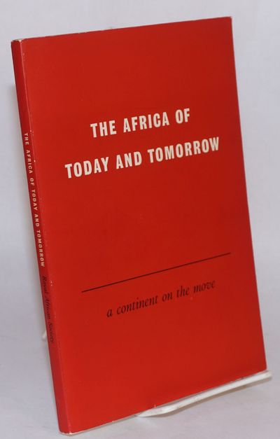 London: The Royal African Society, 1959. Paperback. 120p., foreword, introduction, sewn wraps, very ...