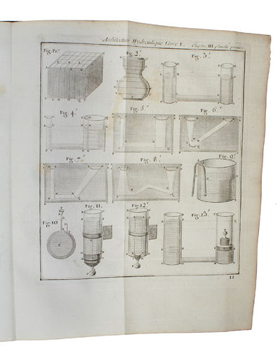 Architecture Hydraulique, ou L'Art de conduire, d'elever, et de menager les Eaux pour les differents Besoins de la Vie. 2 Vols. in 4 Parts. (Vol. I:1-2 - Vol. II:1-2). (photo 3)