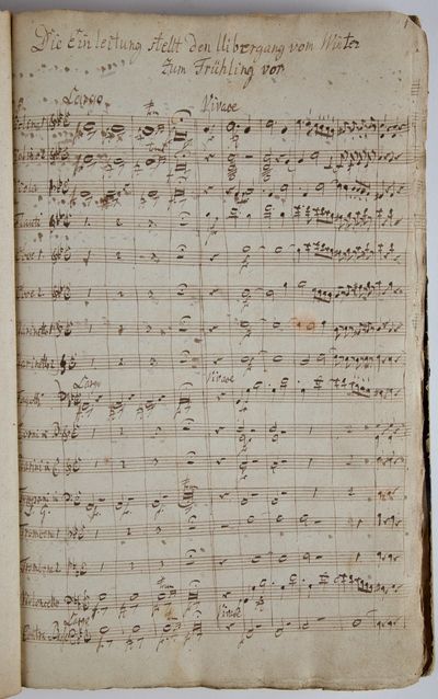 Germany or Austria, 1803. Folio (213 x 348 mm). Mid-blue boards with blank octagonal paper label to ...