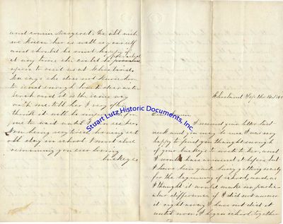 A Clevelander Mentions The Recent Lady Elgin Disaster