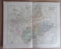 MAP OF LEICESTERSHIRE AND RUTLAND- 1894