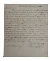Letter Offering a "Negro Man" towards Debt Settlement, Huntersville, North Carolina 1842