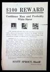 $100 Reward - Confidence Man and Probably White Slaver. C1920