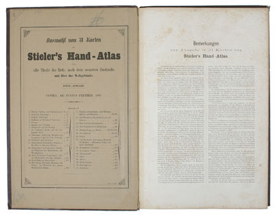 Auswahl von 31 Karten aus Stieler's Hand-Atlas über alle Theile der Erde, nach dem neuesten Zustande, und üiber das Weltgebäude. Schul-Ausgabe. (photo 2)