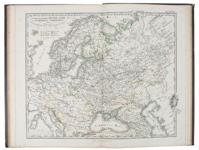 Auswahl von 31 Karten aus Stieler's Hand-Atlas über alle Theile der Erde, nach dem neuesten Zustande, und üiber das Weltgebäude. Schul-Ausgabe. (photo 3)