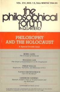 image of The Philosophical Forum: A Quarterly Vol. XVI, No. 1-2, Fall-Winter 1984-85