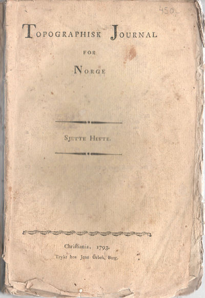 Topographisk Journal for Norge. Sjette Hefte 1793