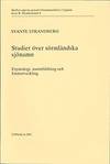 Studier över sörmländska sjönamn. Etymologi, namnbildning och formutveckling. (photo 1)