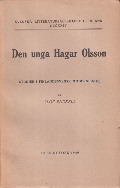 Den unga Hagar Olsson. Studier i finlandssvensk…