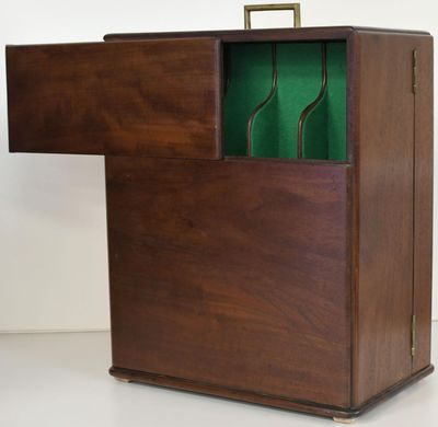 A typical field medicine case, probably used during the American Civil War. Such cases were designed...