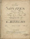 [Op. 5]. Six Sonates Pour Violon Et Basse... Op. 5. 2me. Livre de Sonates Prix. 9 [livres]. [Score]