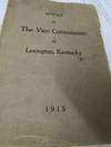 Report of the Vice Commission of Lexington, Kentucky