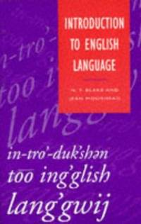 Introduction to English Language (Studies in English Language)