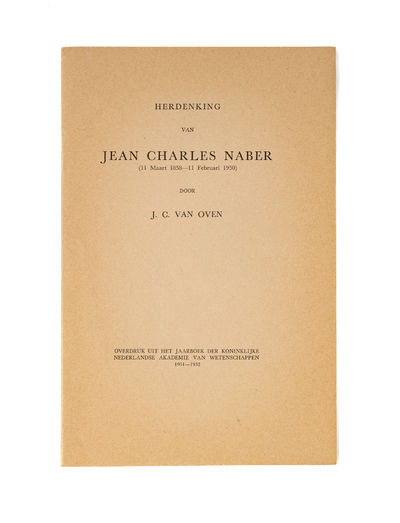 Herdenking van Jean Charles Naber