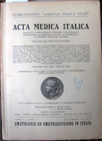 Acta Medica Italica by Piccinini, Prassitele, 1875-1950 - 1935