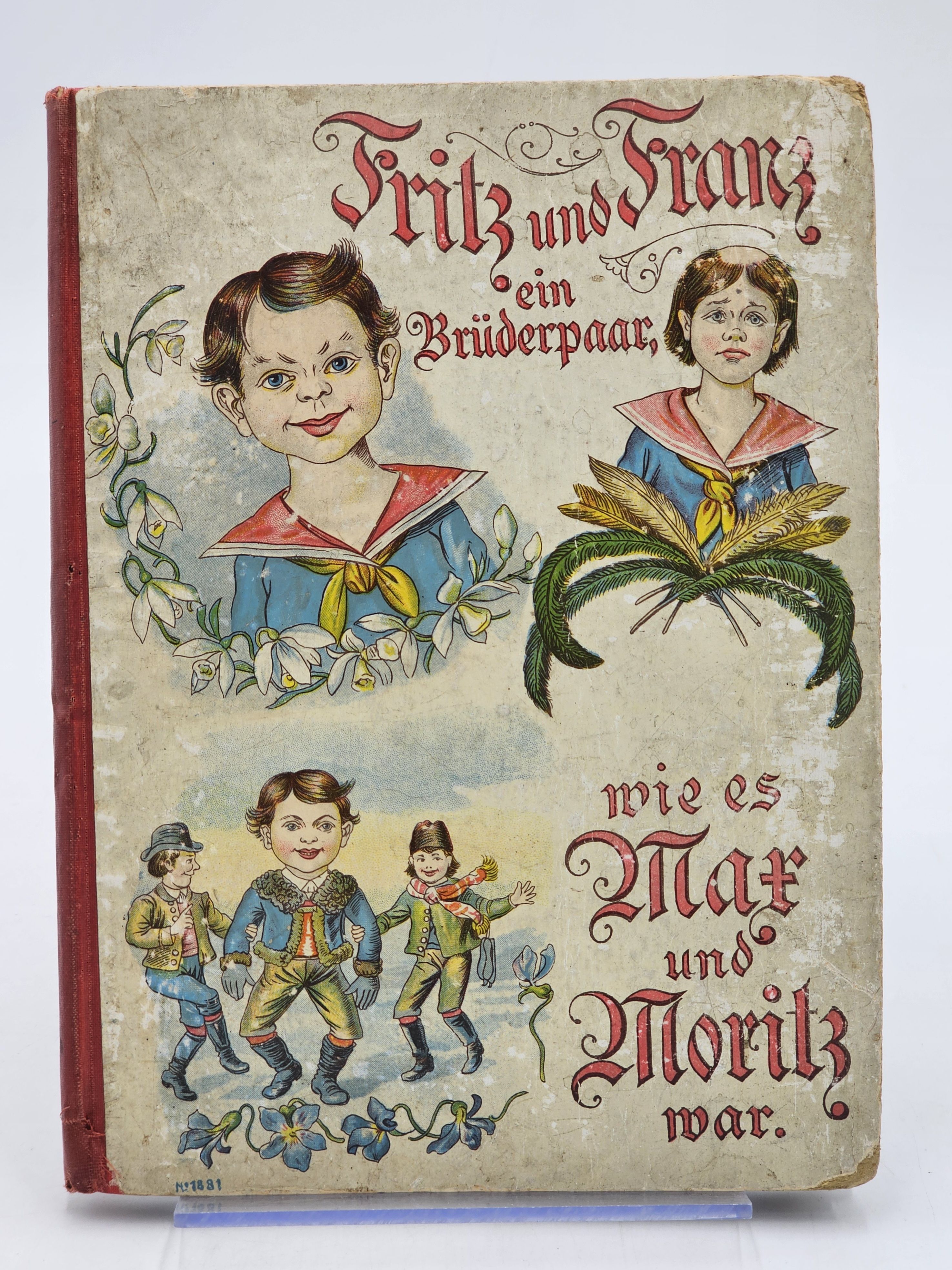 Fritz und Franz ein BrÃ¼derpaar, wie es Max und Moritz war by